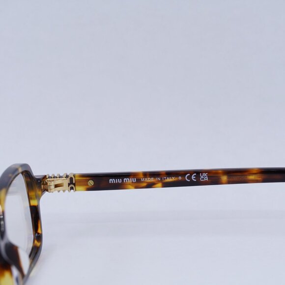 Miu Miu MU11ZS 14L08N Sunglasses Havana Rectangle Frame, Blue light Block Lenses main image 10